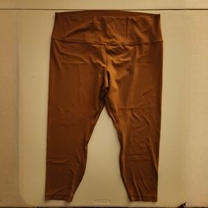 Lululemon Align High-Rise Pant 25" in Copper Brown. Size 20. #W5CT3S.